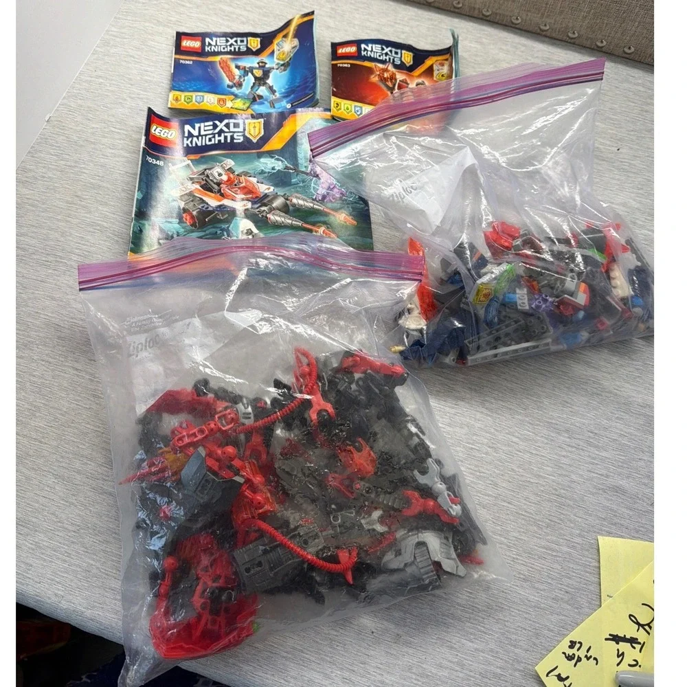 LEGO Nexo Knights Lot 70348 70362 70363 Mixed Bricks &‎ Manuals Lance Clay Macy